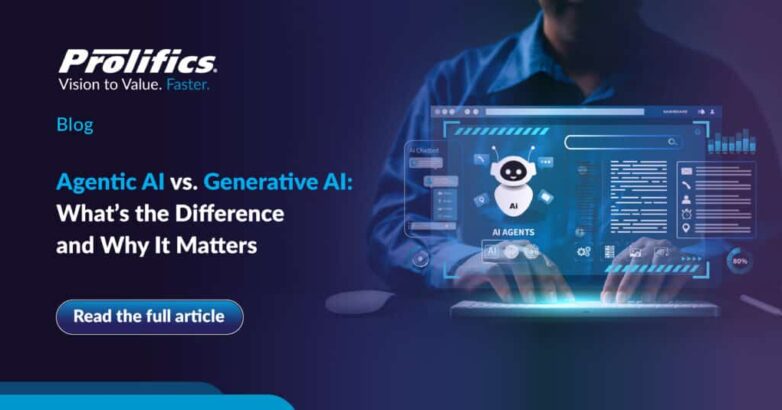 Comparison of agentic AI vs. generative AI in business use cases