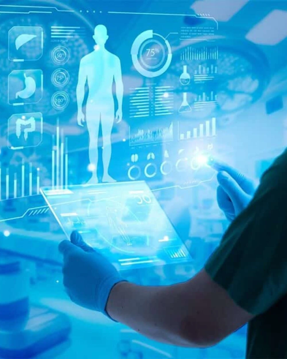 AI-powered predictive analytics dashboard enhancing diagnostics and treatment decisions in Healthcare & Lifesciences