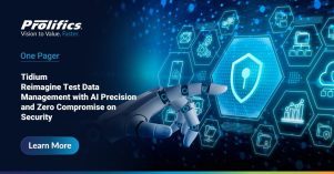 Tidium Reimagine Test Data Management_One pager AI-powered Test Data Management