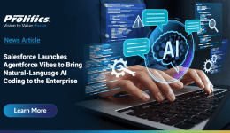 Salesforce Agentforce Vibes enterprise AI coding platform banner by Prolifics.