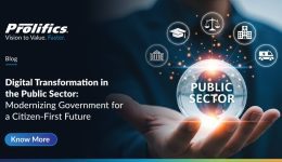 Digital transformation in government enabling citizen-centric public sector innovation with modern technology, AI, and connected digital services