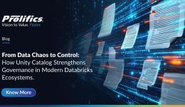 Unity Catalog governance in Databricks blog banner by Prolifics—From Data Chaos to Control