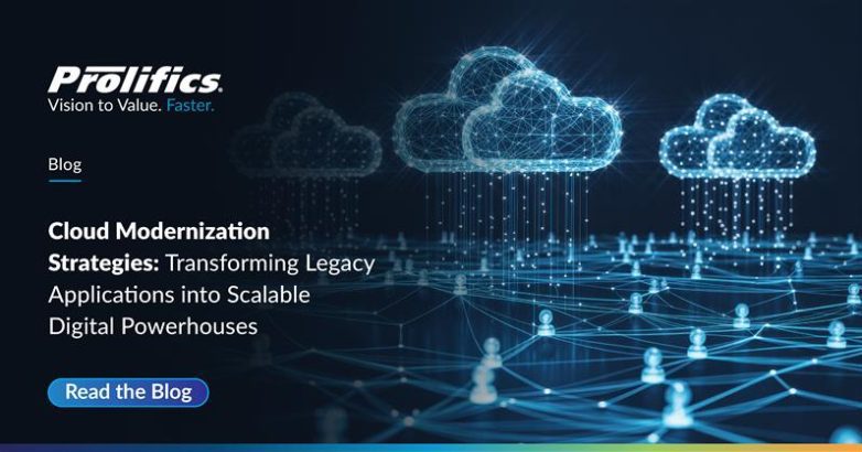 Cloud modernization strategies transforming legacy applications into scalable digital powerhouses with cloud network visualization