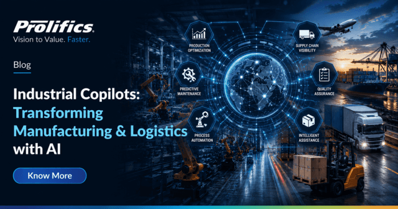 Industrial AI copilots transforming manufacturing and logistics with predictive maintenance, supply chain visibility, and automation