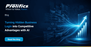 turning hidden business logic into competitive advantage with AI — Prolifics enterprise AI blog on knowledge extraction and AI process intelligence for large enterprises
